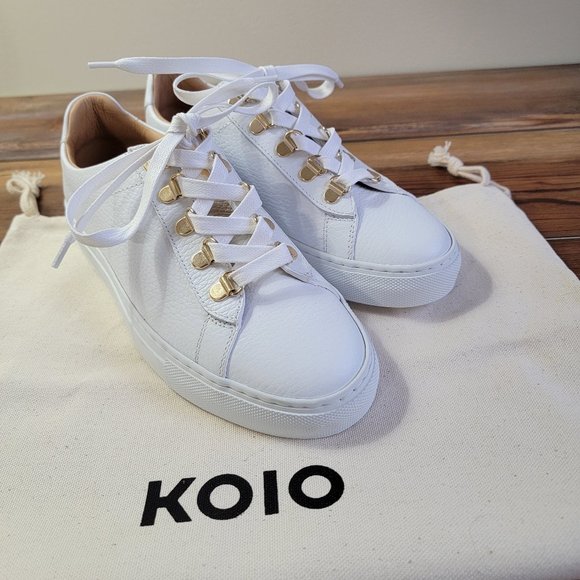 KOIO Collective | Gavia Bianco Sneaker In White - Picture 7 of 12